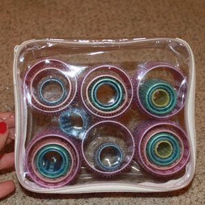 multiple sized hair curler set